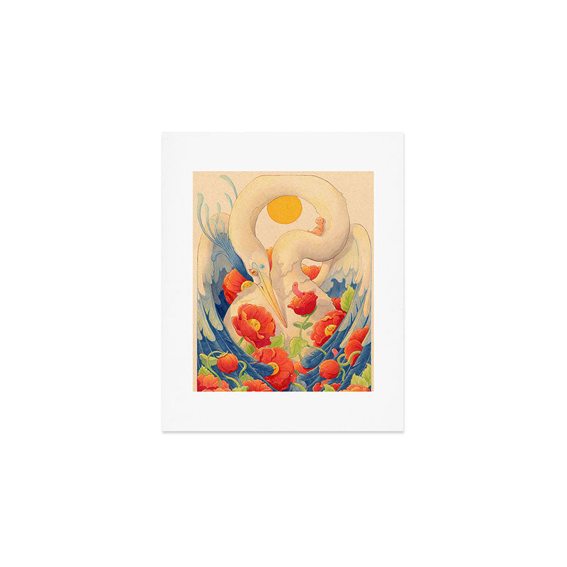 Heron and Friends Art Print Gallery Image 1