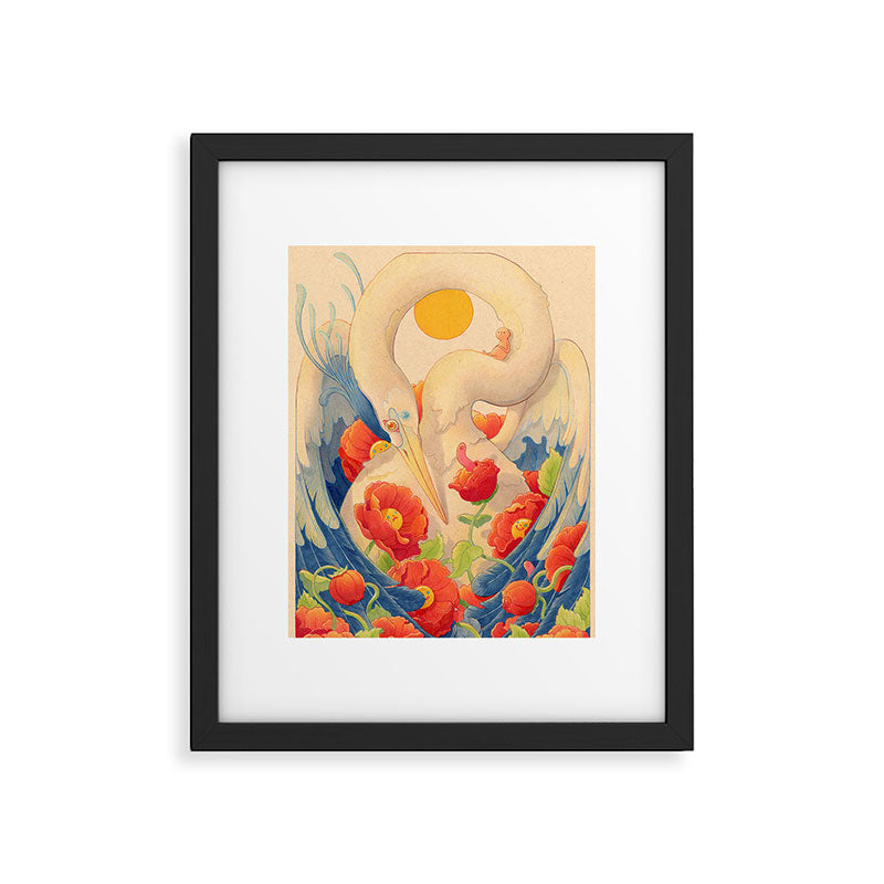 Heron and Friends Framed Art Print Gallery Image 4