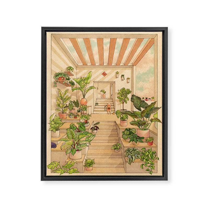 Houseplants Framed Canvas Print Gallery Image 6