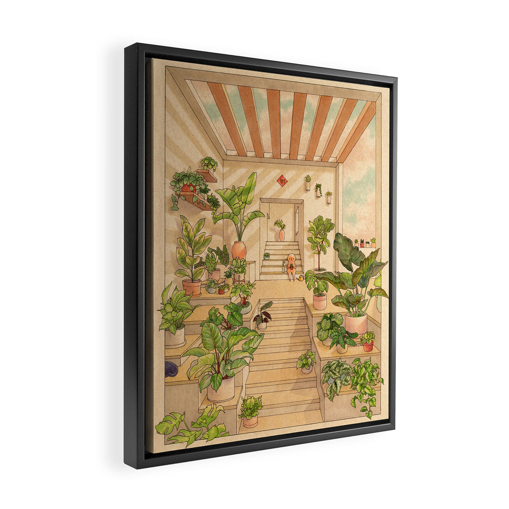 Houseplants Framed Canvas Print Gallery Image 2