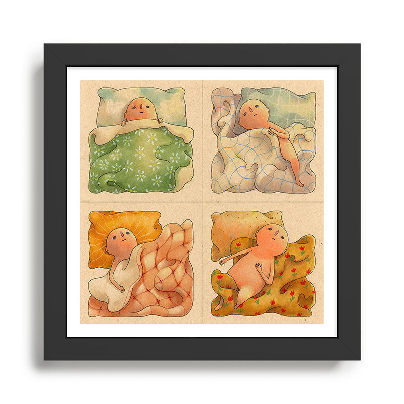 In Bed All Year Framed Art Print Gallery Image 1