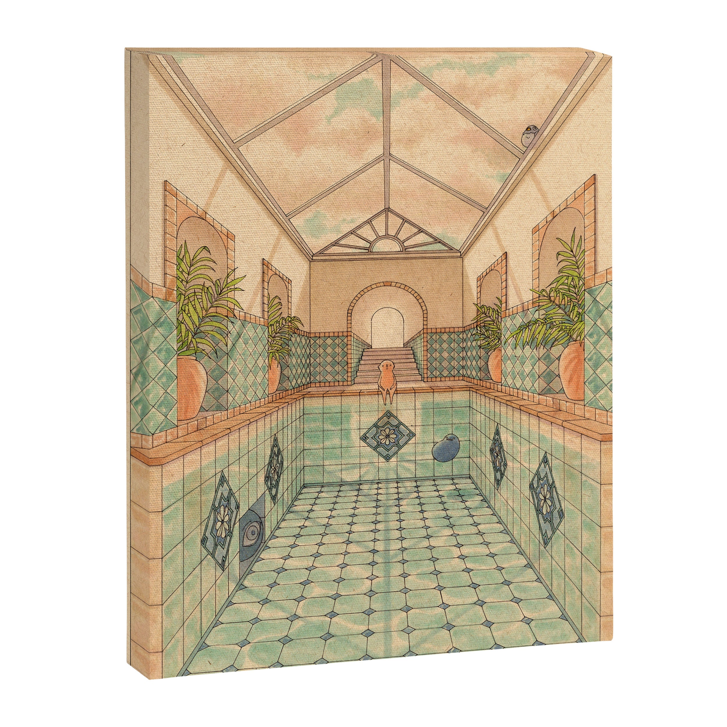 Indoor Pool Canvas Print Gallery Image 6
