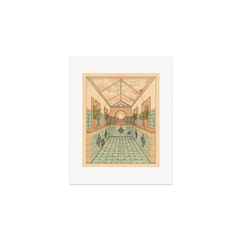 Indoor Pool Art Print Gallery Image 1