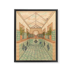 Indoor Pool Framed Canvas Print Gallery Image 6