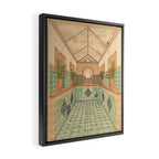 Indoor Pool Framed Canvas Print Gallery Image 2