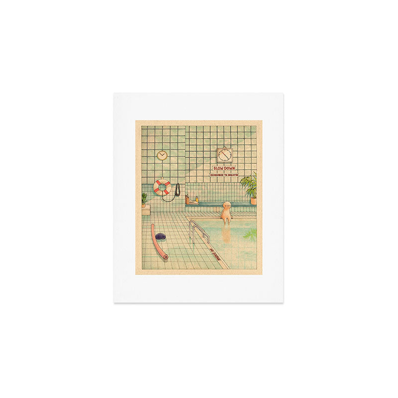 Indoor Pool Art Print Gallery Image 1