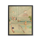 Indoor Pool Framed Canvas Print Gallery Image 6