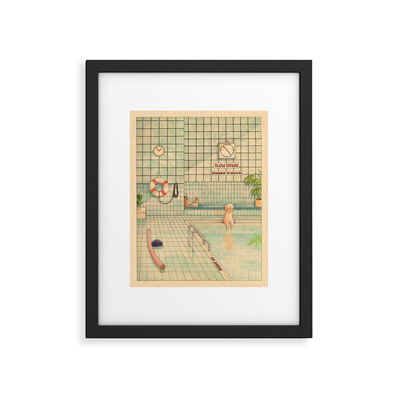 Indoor Pool Framed Art Print Gallery Image 4