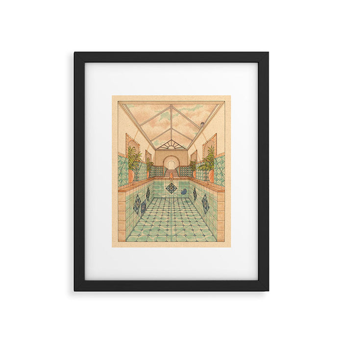 Indoor Pool Framed Art Print Gallery Image 1