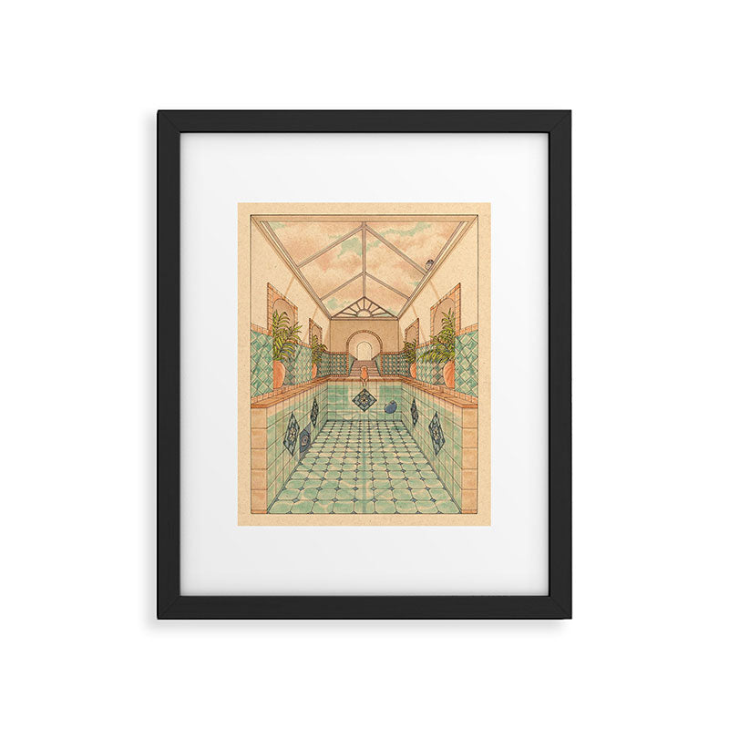 Indoor Pool Framed Art Print Gallery Image 4