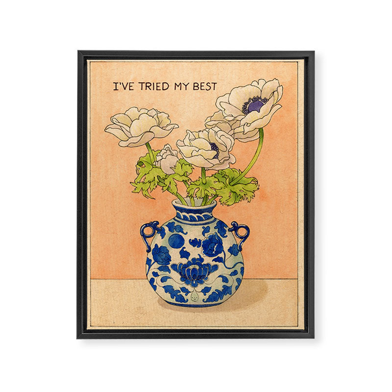I've Tried My Best Framed Canvas Print Gallery Image 6