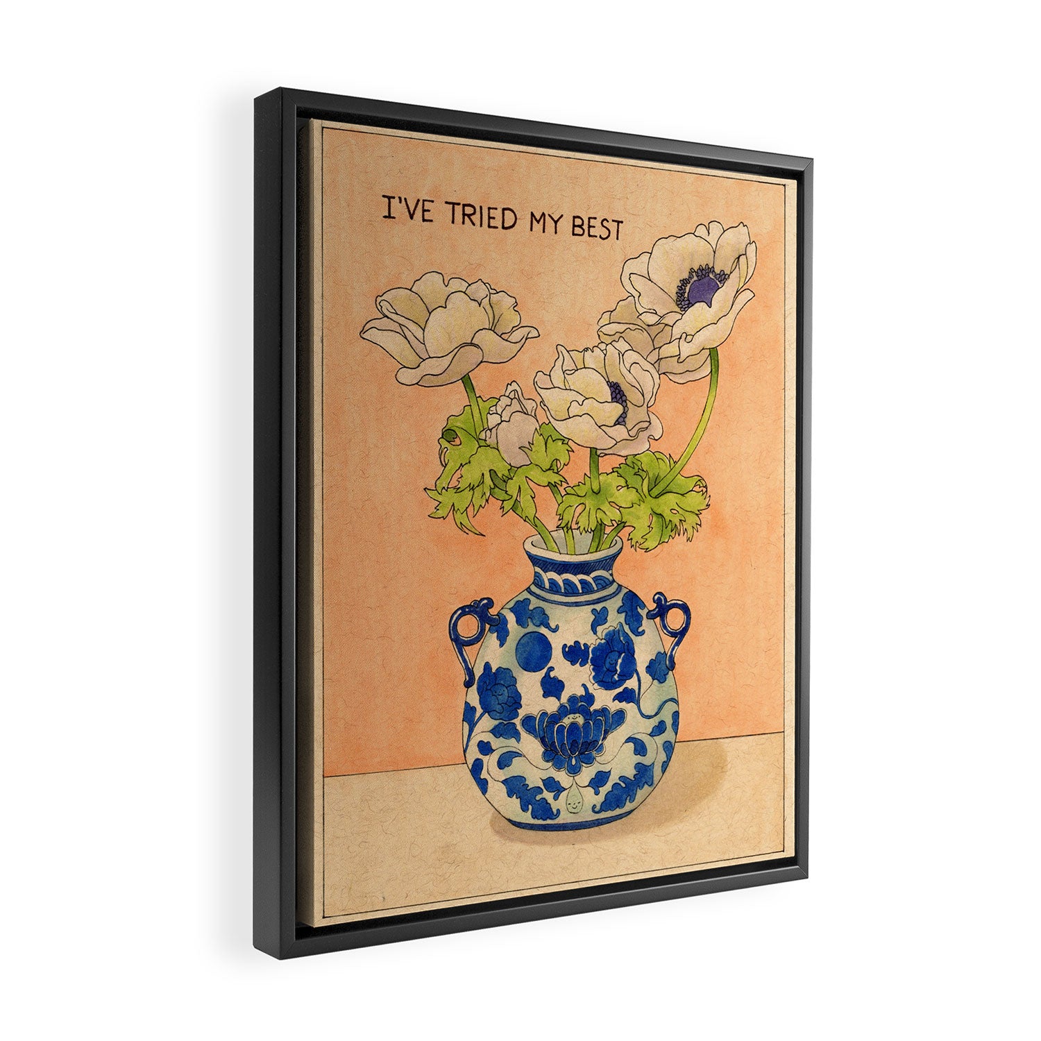 I've Tried My Best Framed Canvas Print Gallery Image 2