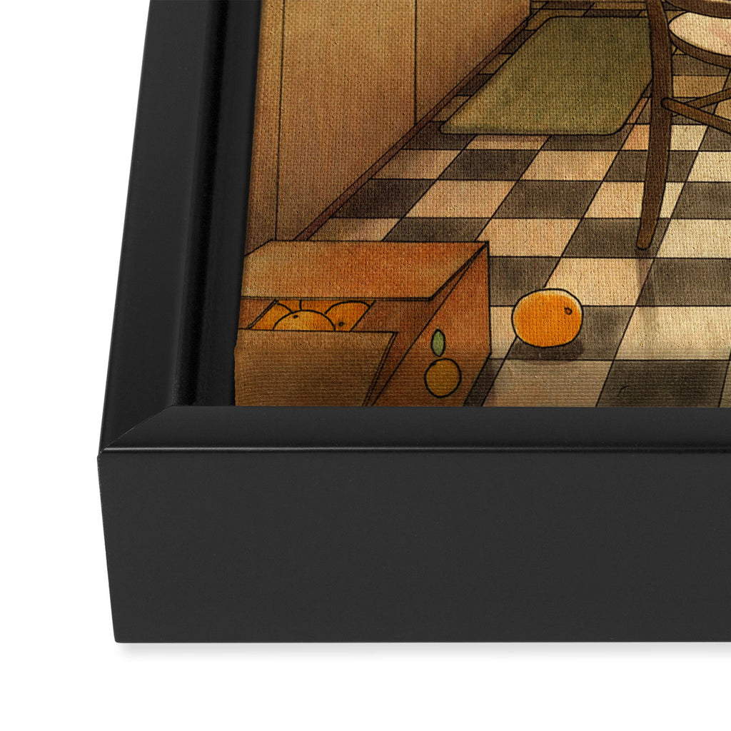 Kitchen 2 Framed Canvas Print Gallery Image 3