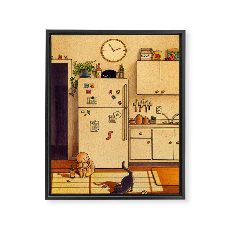 Kitchen Floor Framed Canvas Print Gallery Image 6
