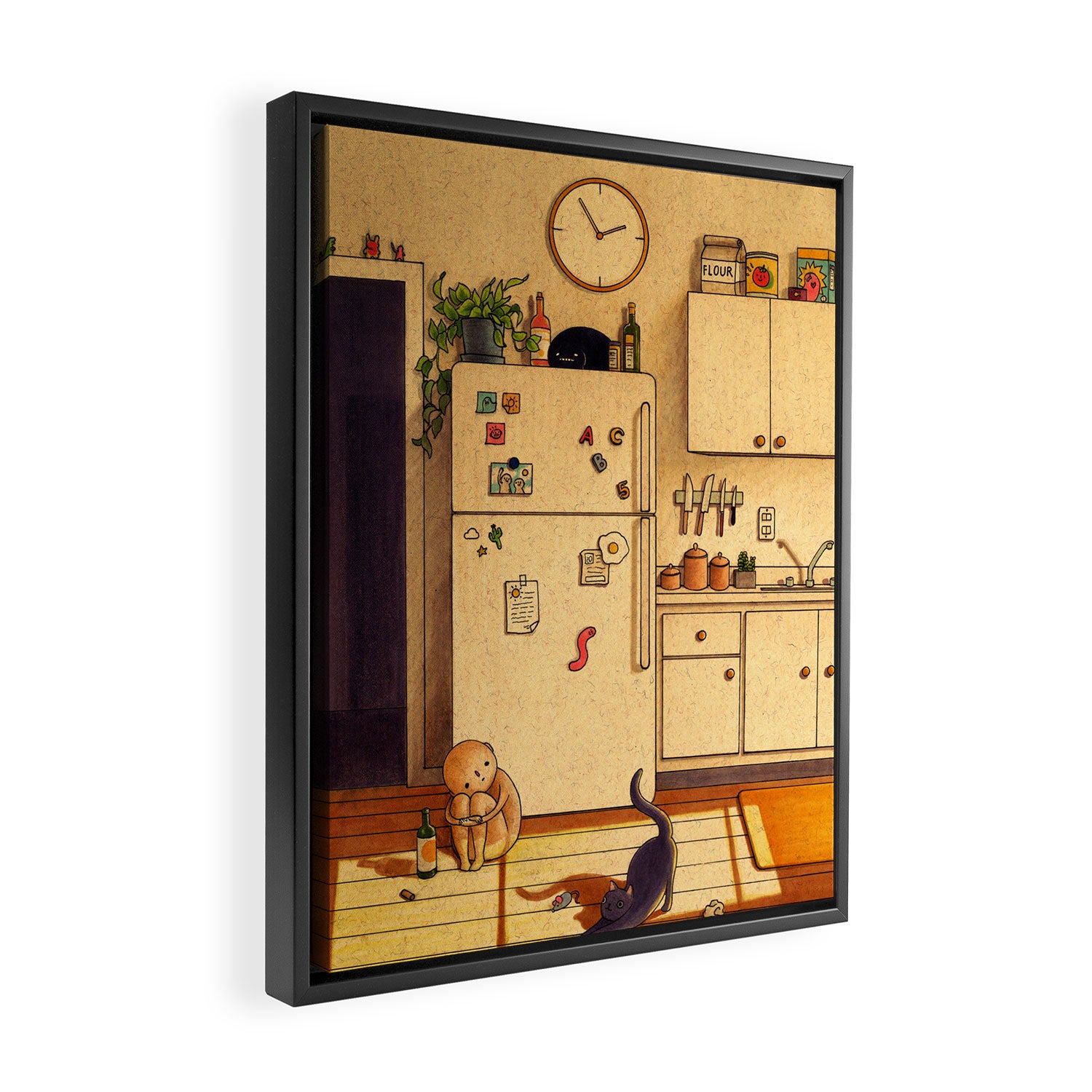 Kitchen Floor Framed Canvas Print Gallery Image 2