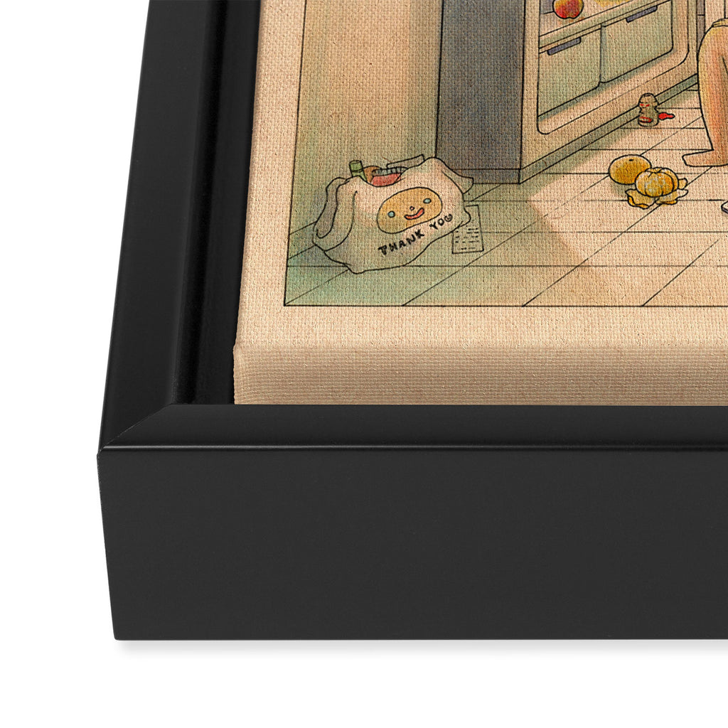 Late Night Snack Framed Canvas Print Gallery Image 3
