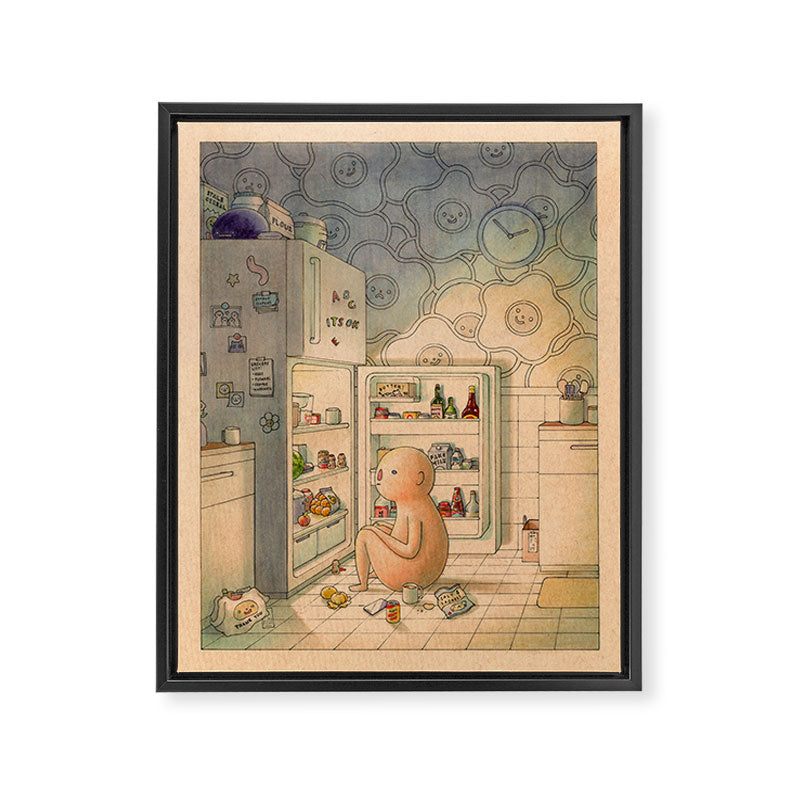 Late Night Snack Framed Canvas Print Gallery Image 6