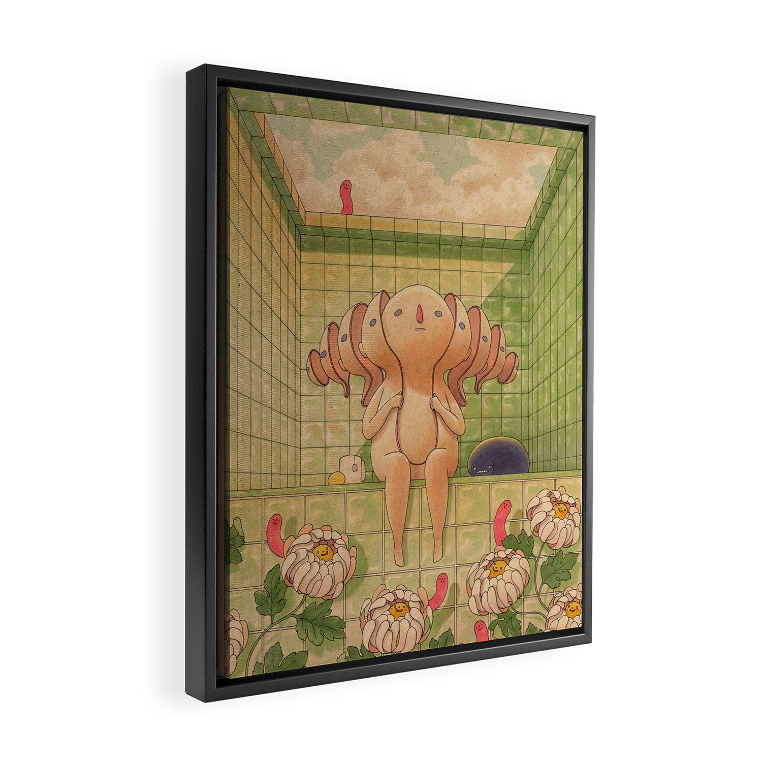 Layers Framed Canvas Print Gallery Image 2