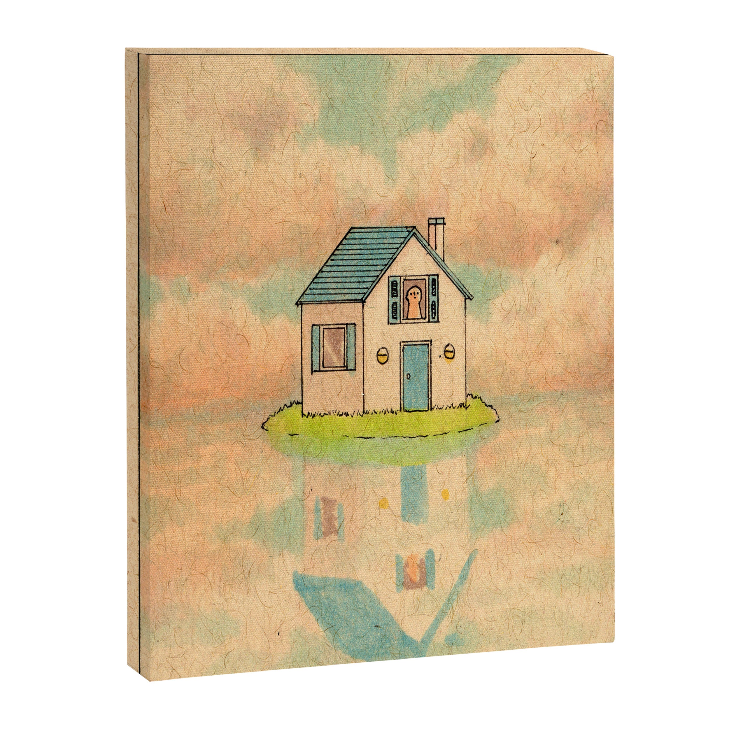 Little Blue House Canvas Print Gallery Image 8