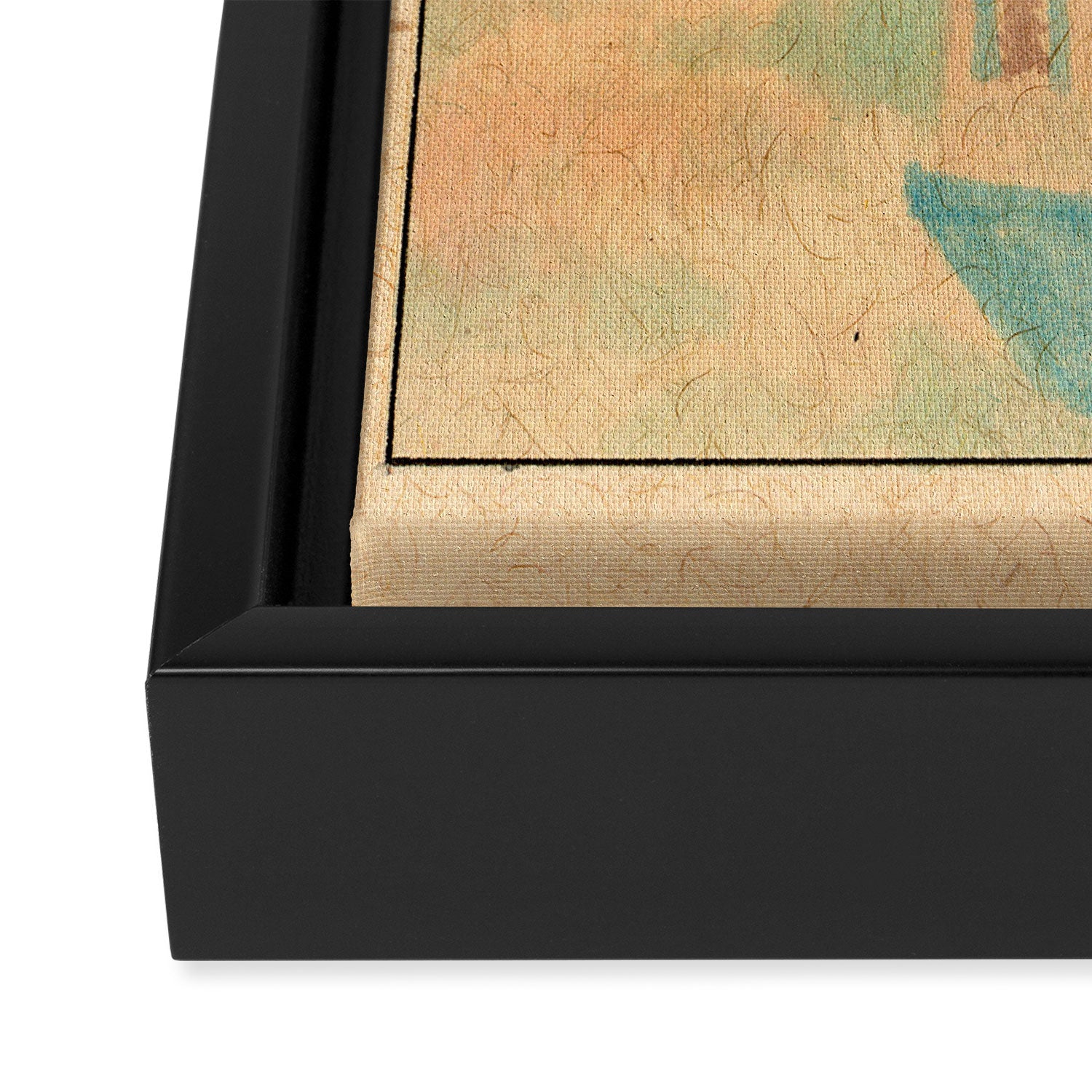 Little Blue House Framed Canvas Print Gallery Image 3