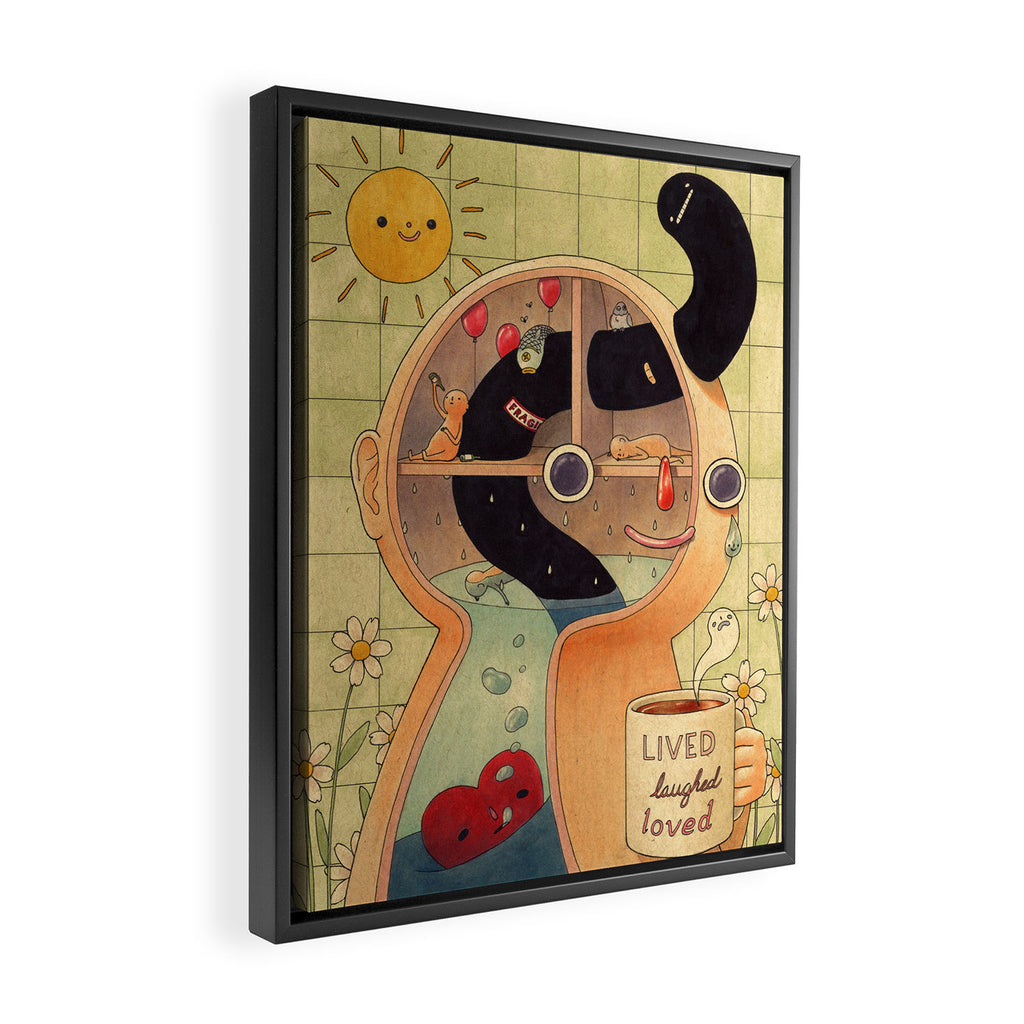 Lived, Laughed, Loved Framed Canvas Print Gallery Image 2