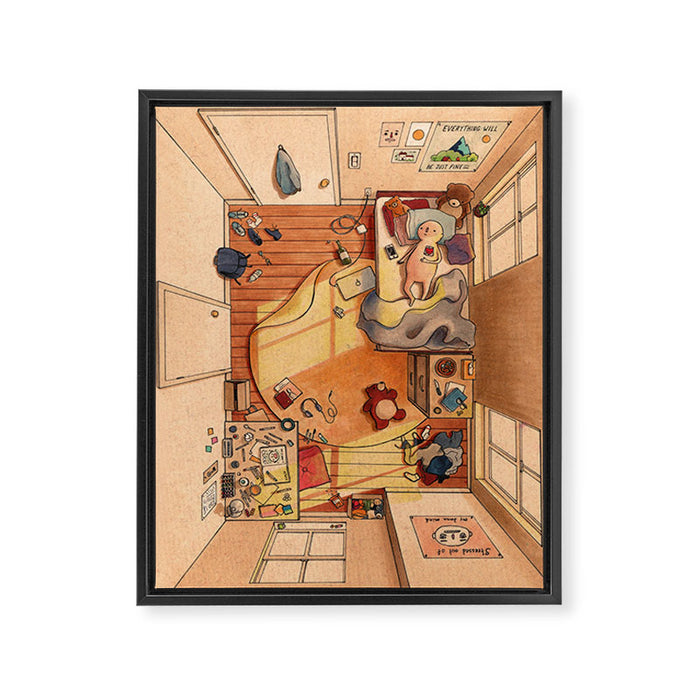 Lonely Afternoons Framed Canvas Print Gallery Image 1