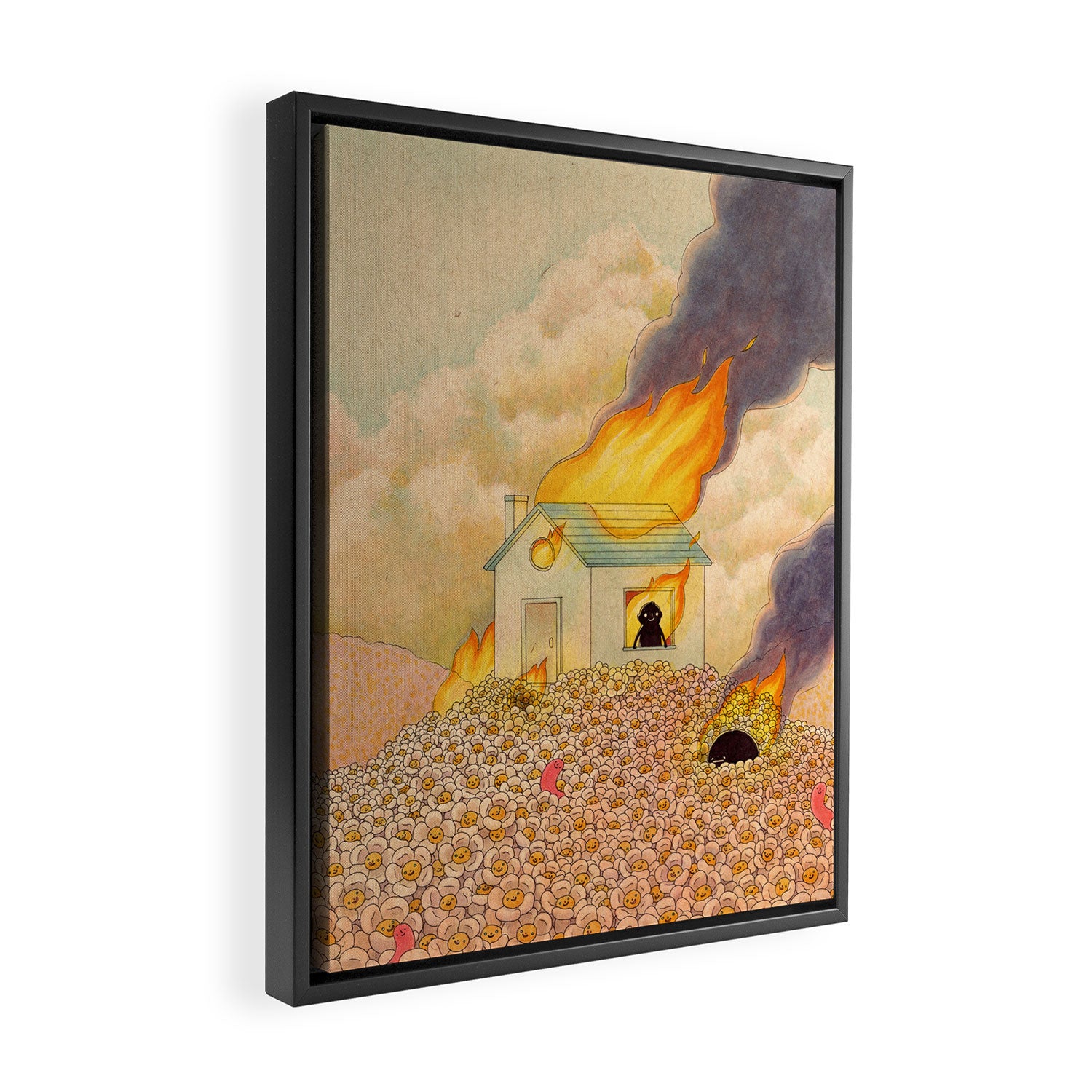 Mania Framed Canvas Print Gallery Image 2