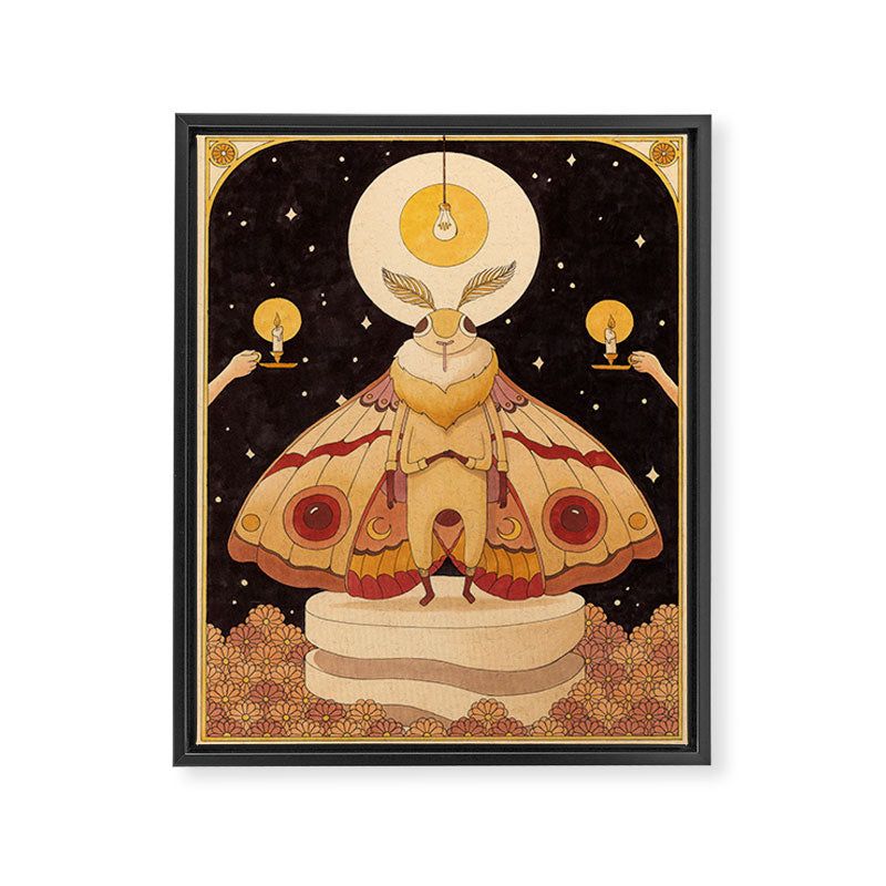 Moth Man Framed Canvas Print Gallery Image 6