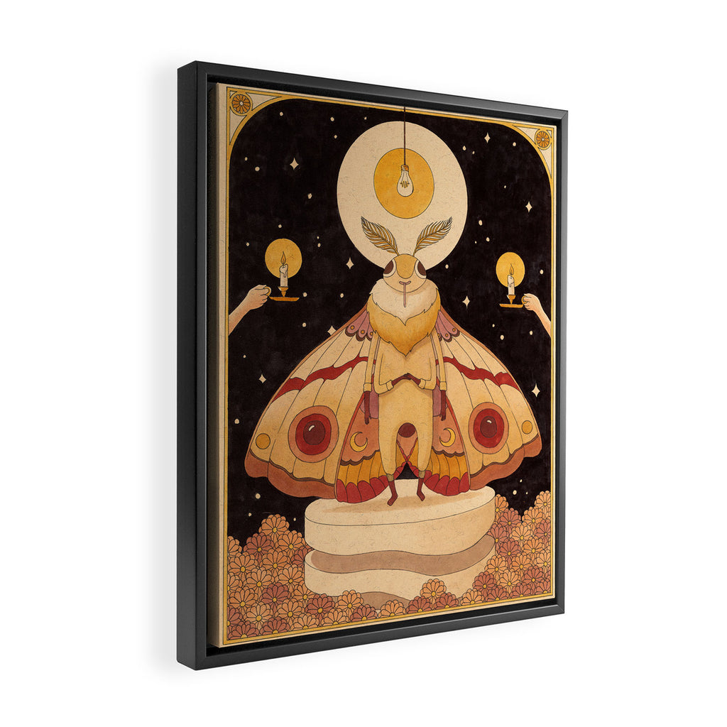 Moth Man Framed Canvas Print Gallery Image 2