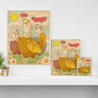 Motivational Chickens Canvas Print Gallery Image 3