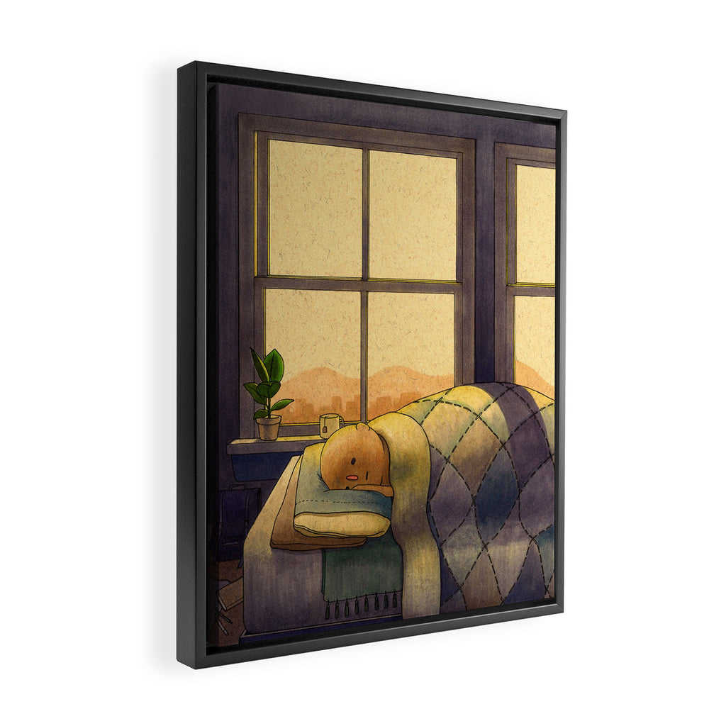 Nap Framed Canvas Print Gallery Image 2