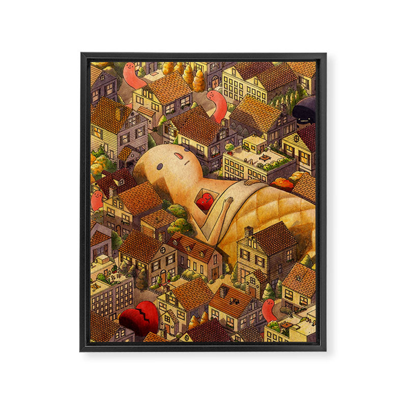 Neighborhood Framed Canvas Print Gallery Image 6