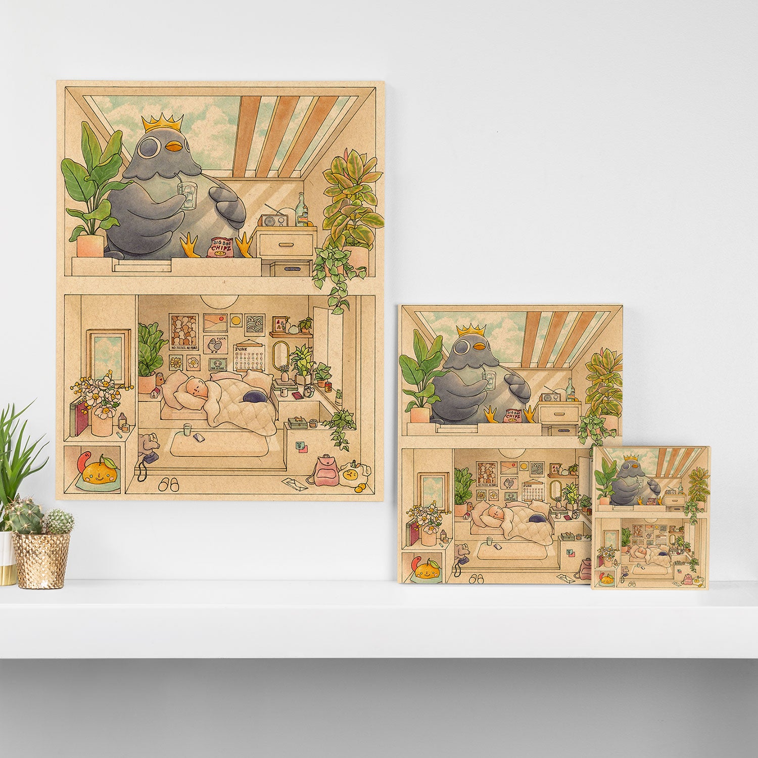 Neighbors Canvas Print Gallery Image 3