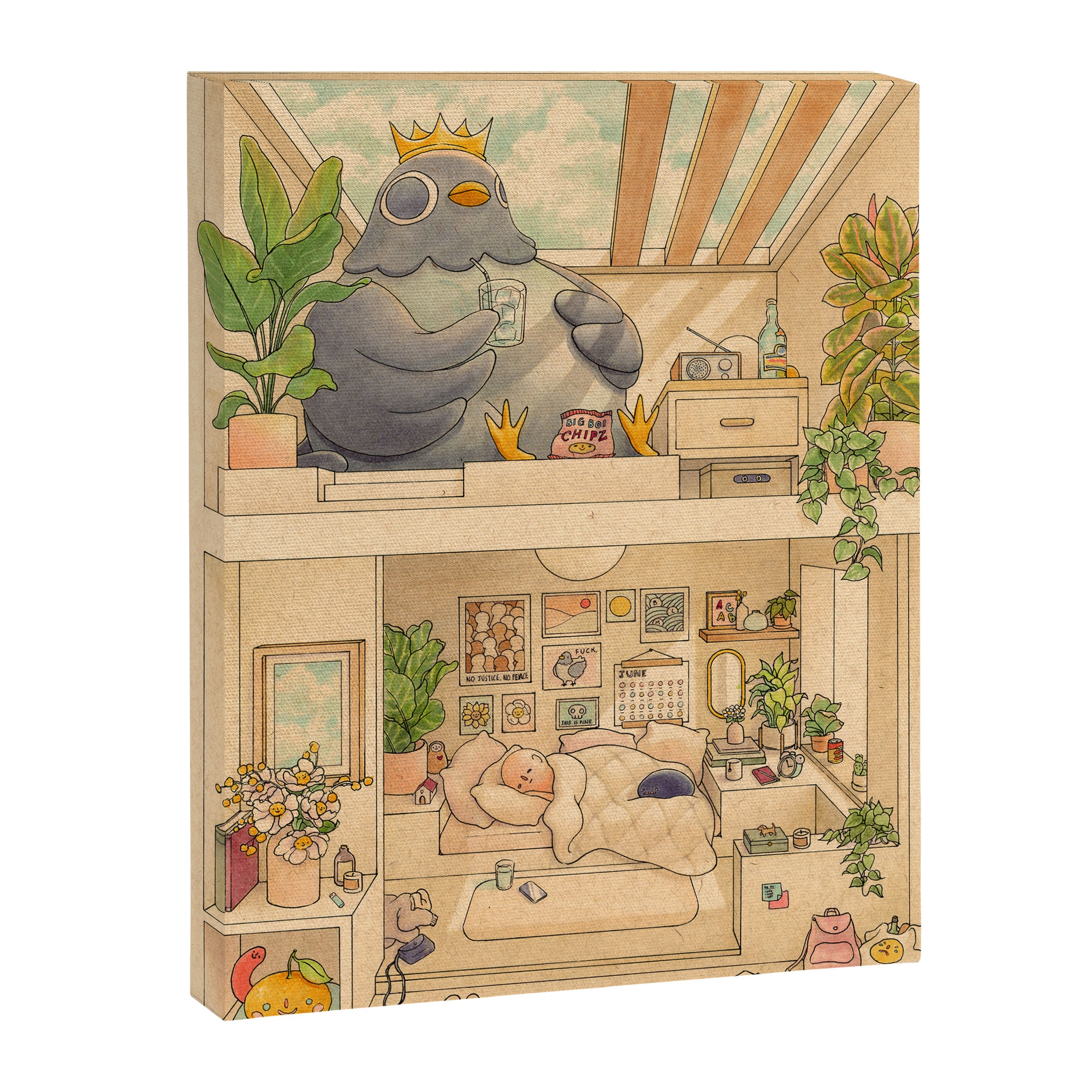 Neighbors Canvas Print Gallery Image 6