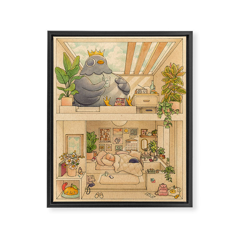 Neighbors Framed Canvas Print Gallery Image 6