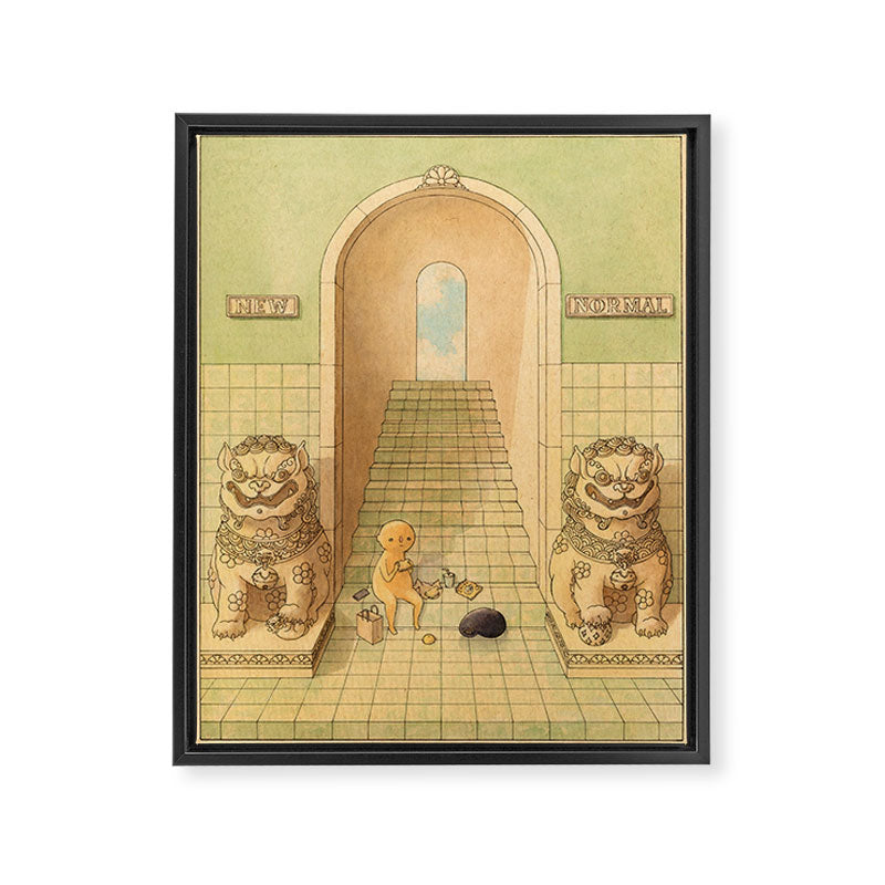 New Normal Framed Canvas Print Gallery Image 6