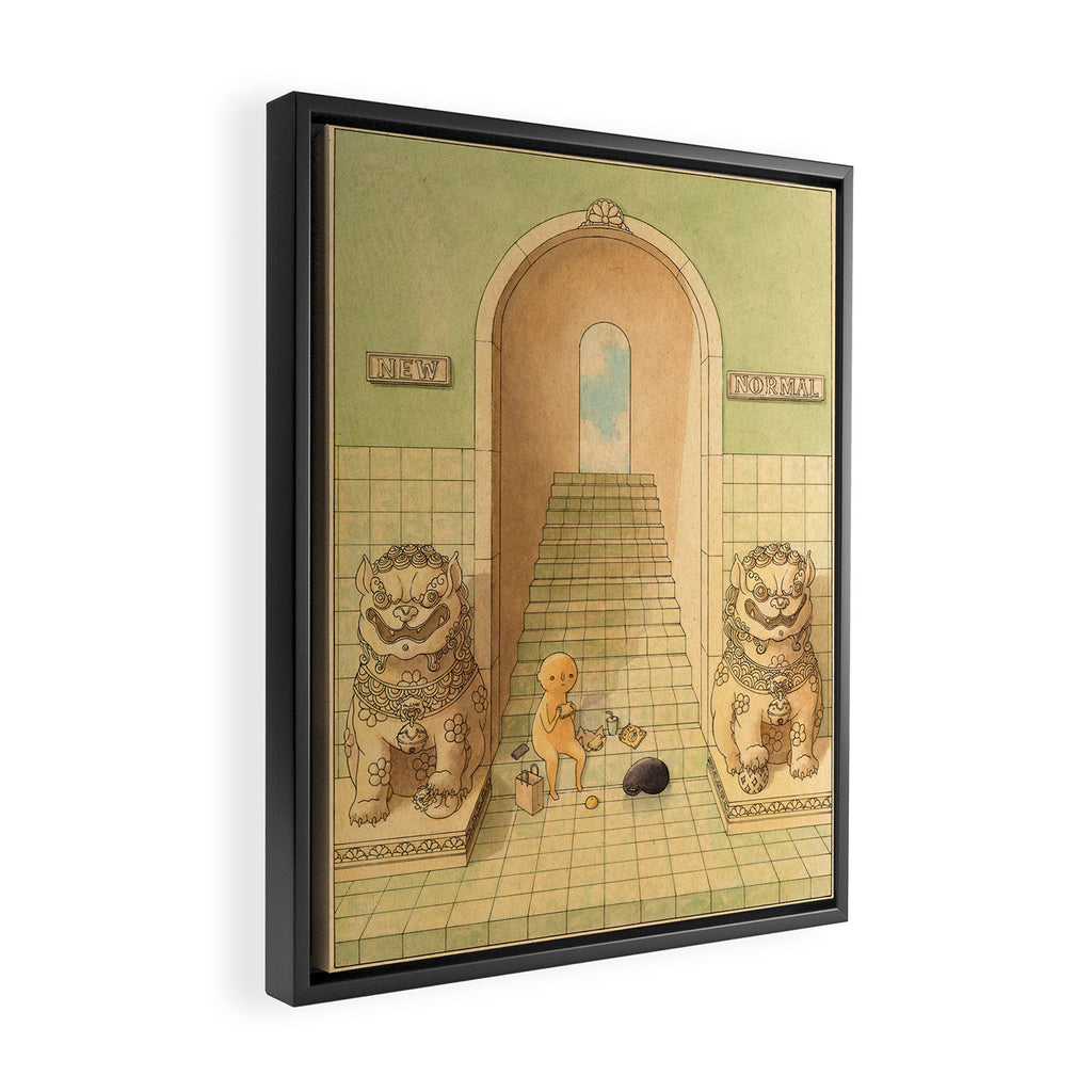 New Normal Framed Canvas Print Gallery Image 2