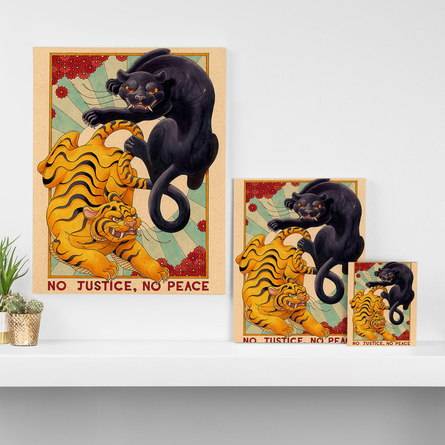 No Justice, No Peace Canvas Print Gallery Image 3