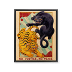 No Justice, No Peace Framed Canvas Print Gallery Image 3