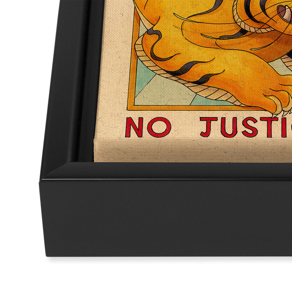 No Justice, No Peace Framed Canvas Print Gallery Image 3