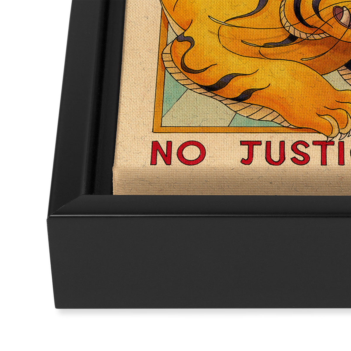 No Justice, No Peace Framed Canvas Print Gallery Image 3