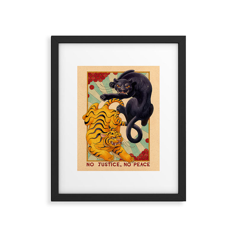 No Justice, No Peace Framed Art Print Gallery Image 5