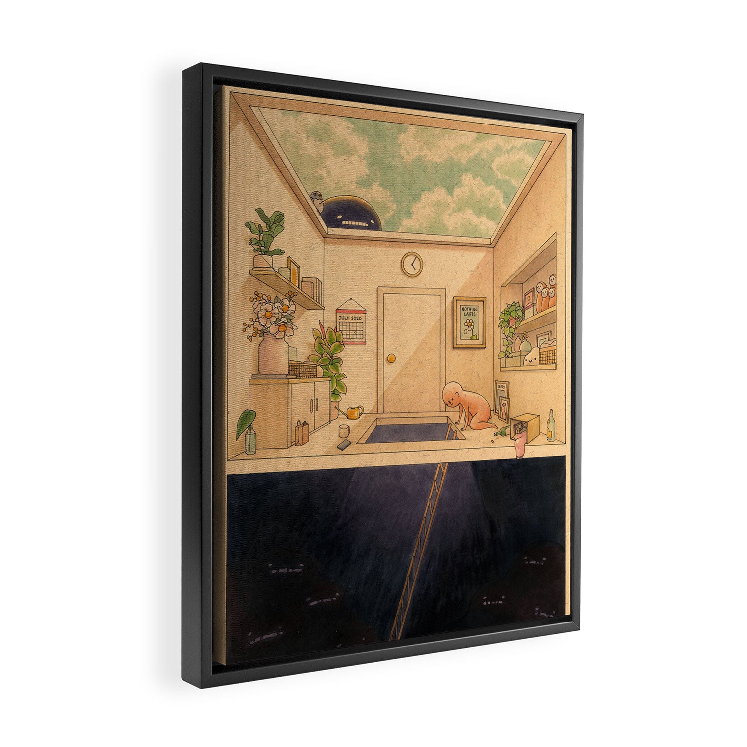 Nothing Lasts Framed Canvas Print Gallery Image 2