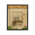 Out the Window Framed Canvas Print Gallery Image 6