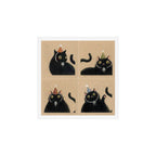 Party Cats in Party Hats 2 Art Print Gallery Image 1