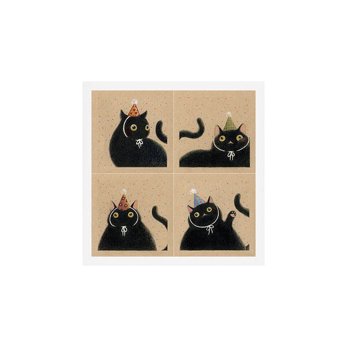 Party Cats in Party Hats 2 Art Print Gallery Image 1