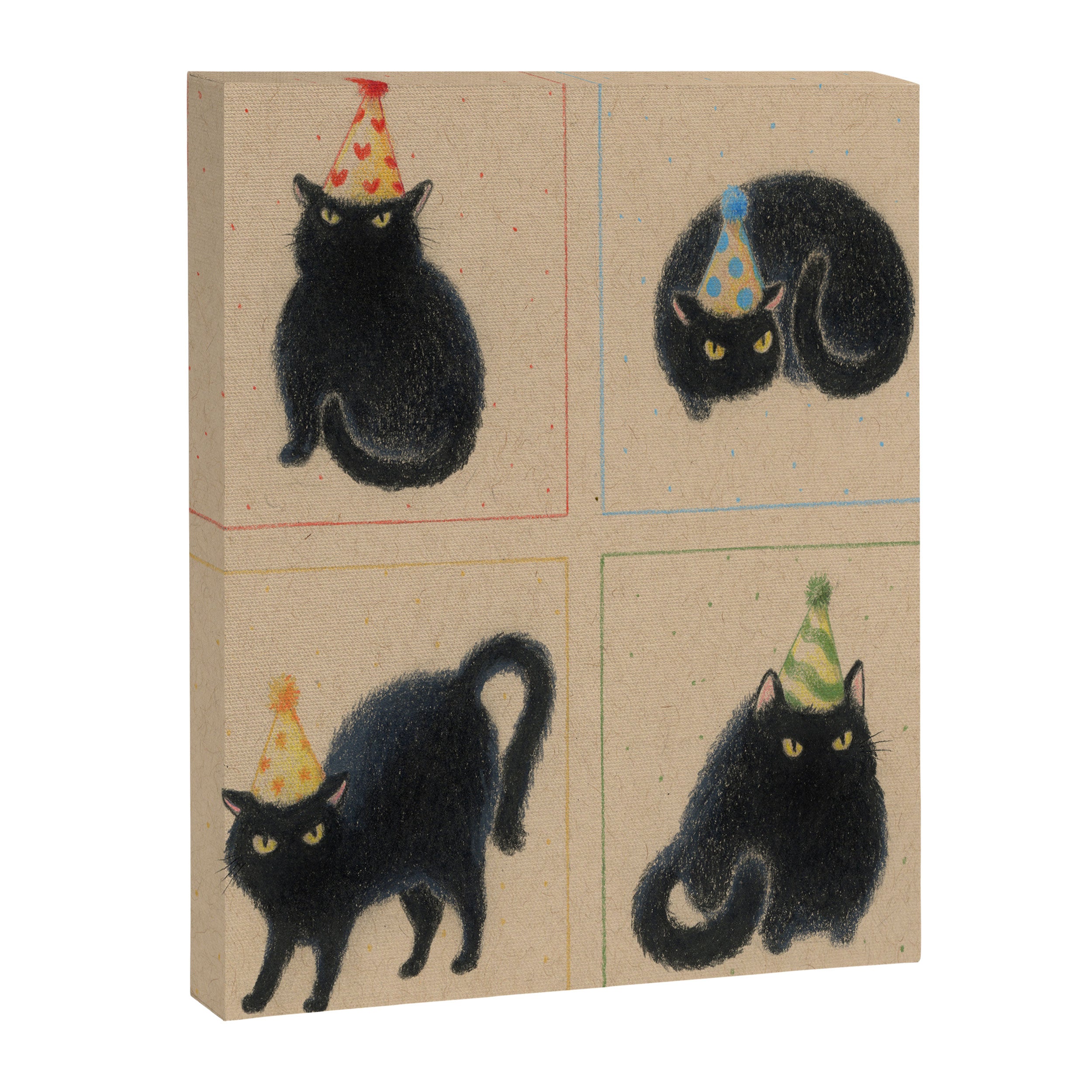 Party Cats in Party Hats Canvas Print Gallery Image 8