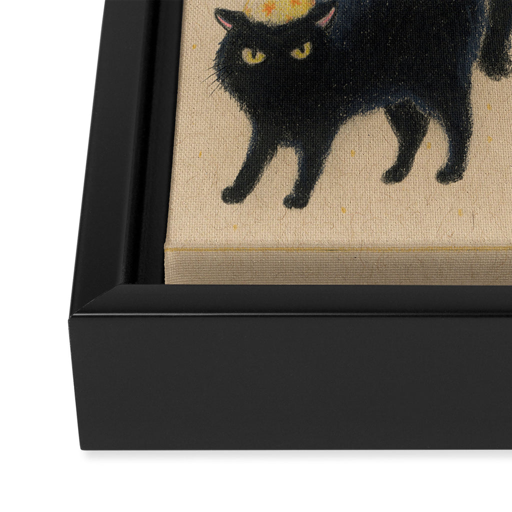 Party Cats in Party Hats Framed Canvas Print Gallery Image 3