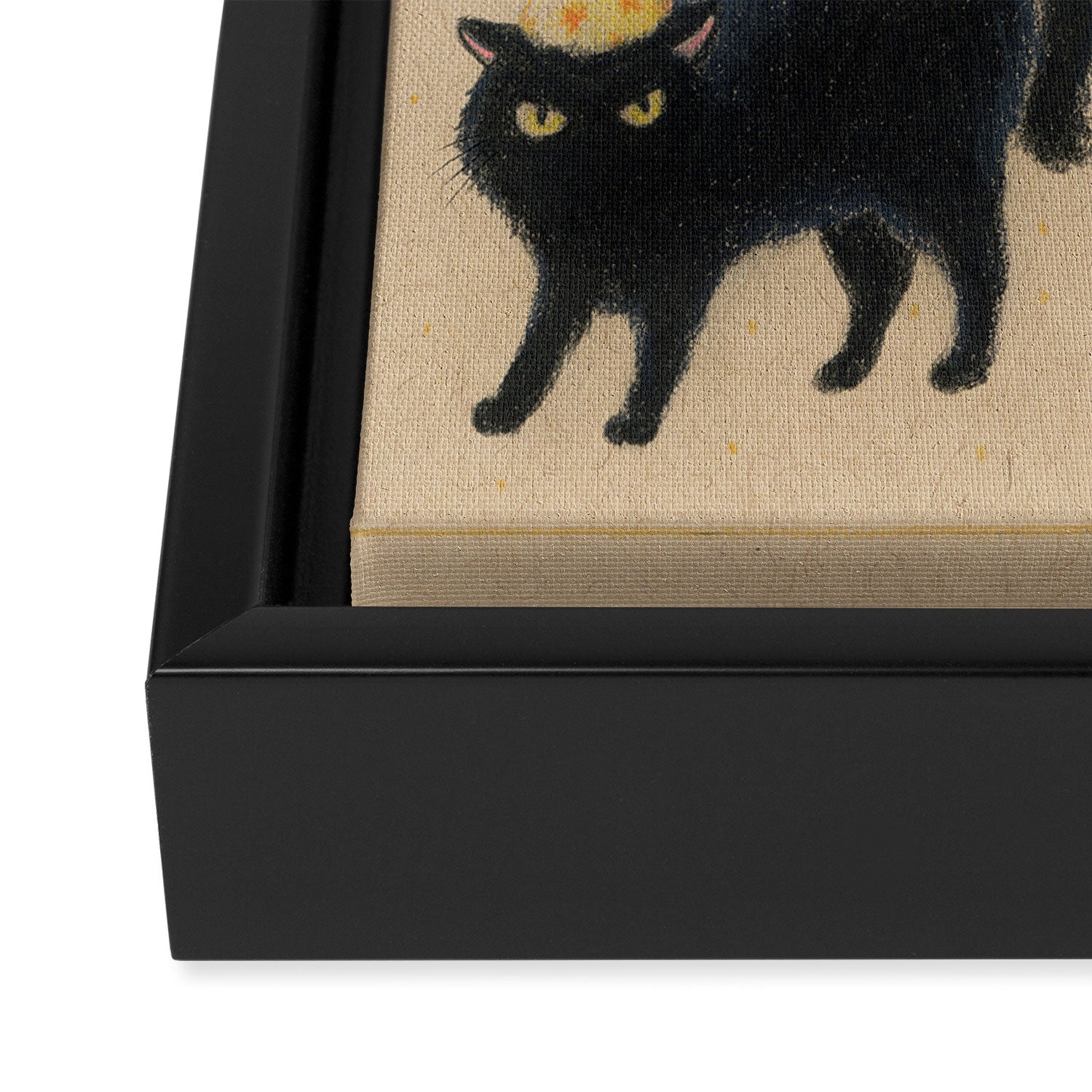 Party Cats in Party Hats Framed Canvas Print Gallery Image 3