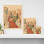 Pattern Worms Canvas Print Gallery Image 3